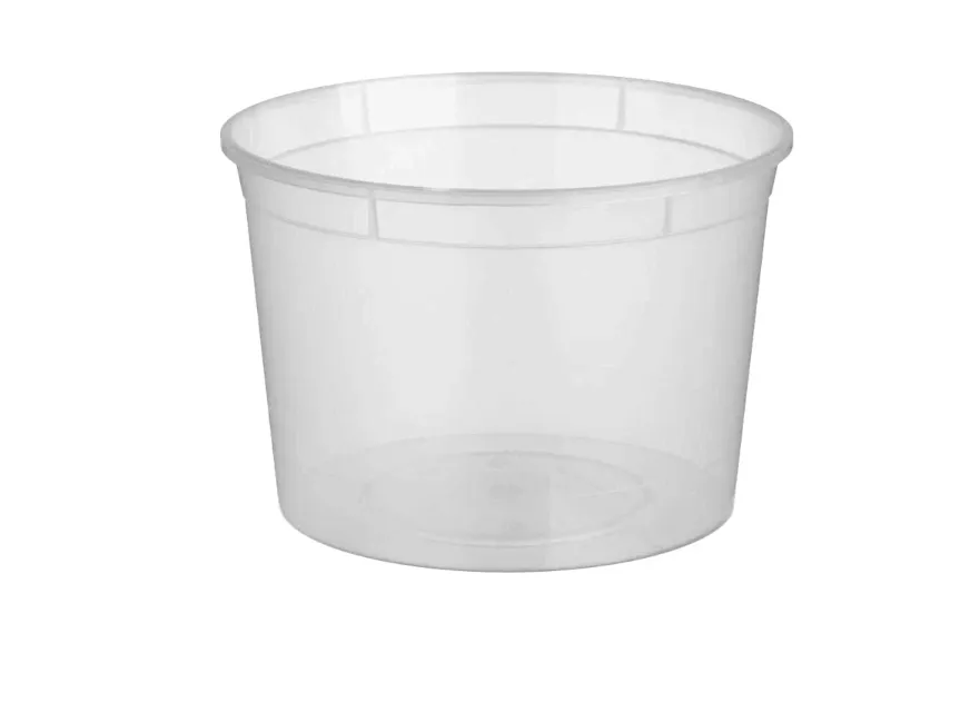 Контейнер п/п 0,500л. круглый, d-112мм, без контрольного замка, с прозрачной крышкой, код: 36602