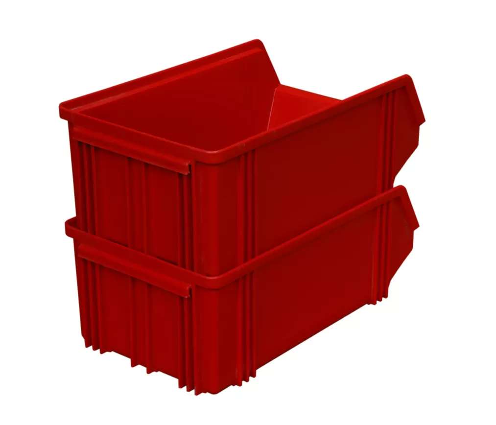 Ящик сплошной 400×230×150 мм, объем 13.8 л., арт.: 7963, красный, код: 00567