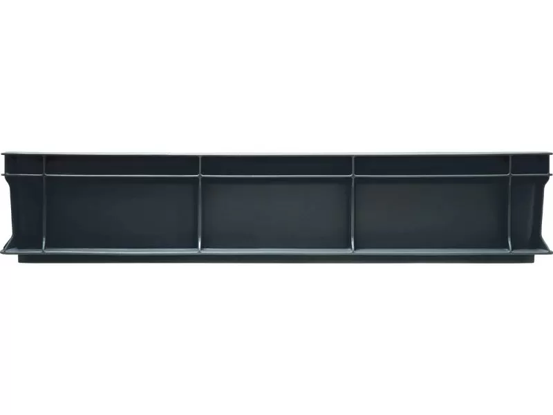 Ящик сплошной 600×400×120 мм, объем 22 л., арт.: 704.03.02 м, серый, код: 16680