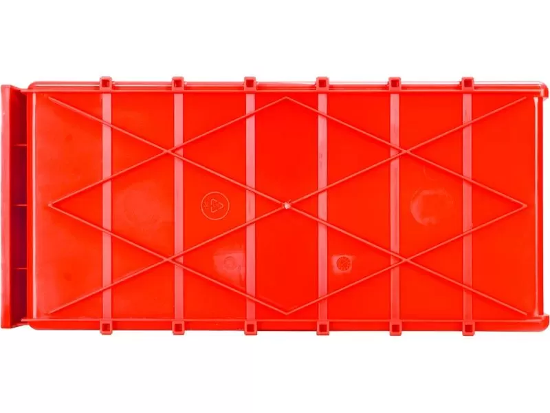 Ящик сплошной 400×185×100 мм, объем 7.4 л., арт.: 6003, красный, код: 10556