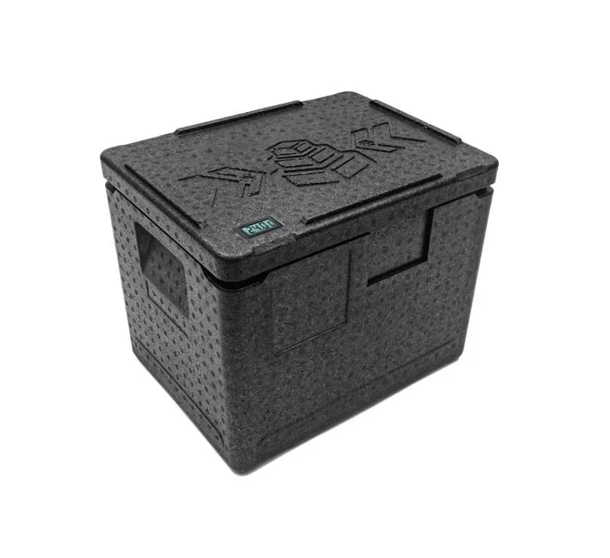 Контейнер 400х300х320 22л. изотермический, с датчиком температуры, с крышкой, плотность 55, код: 40420