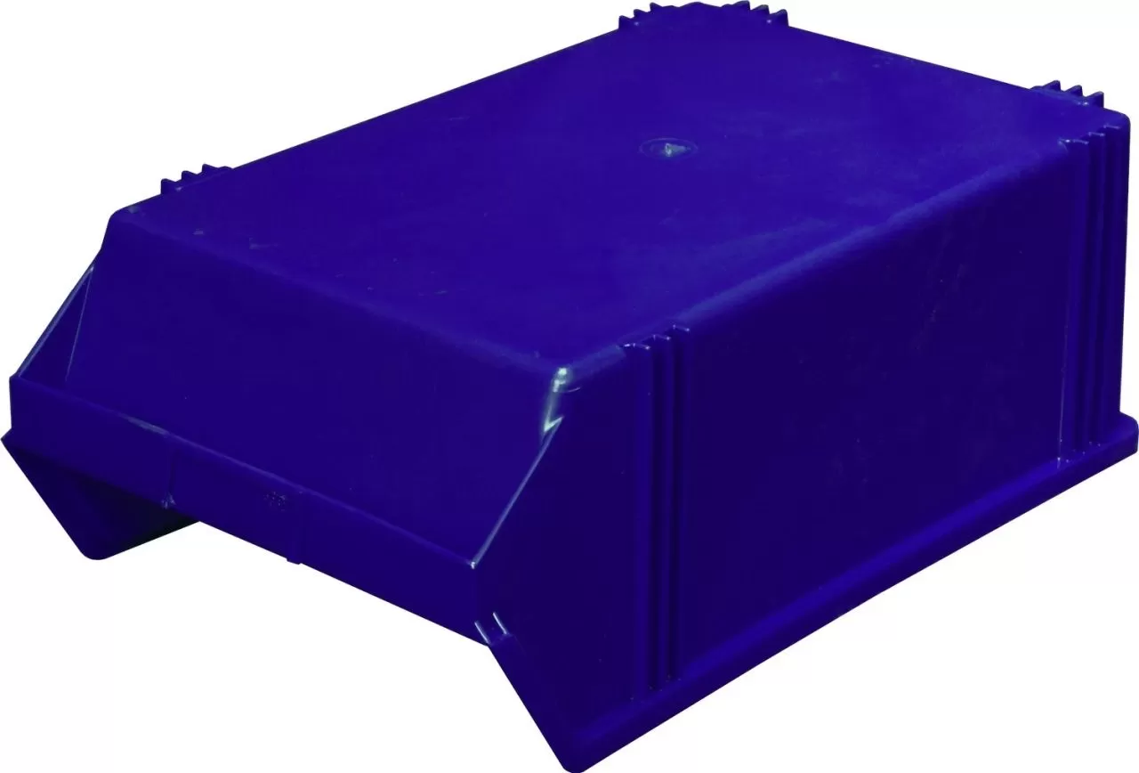 Ящик сплошной 500×310×183 мм, объем 28.37 л., арт.: 7965, синий, код: 05311