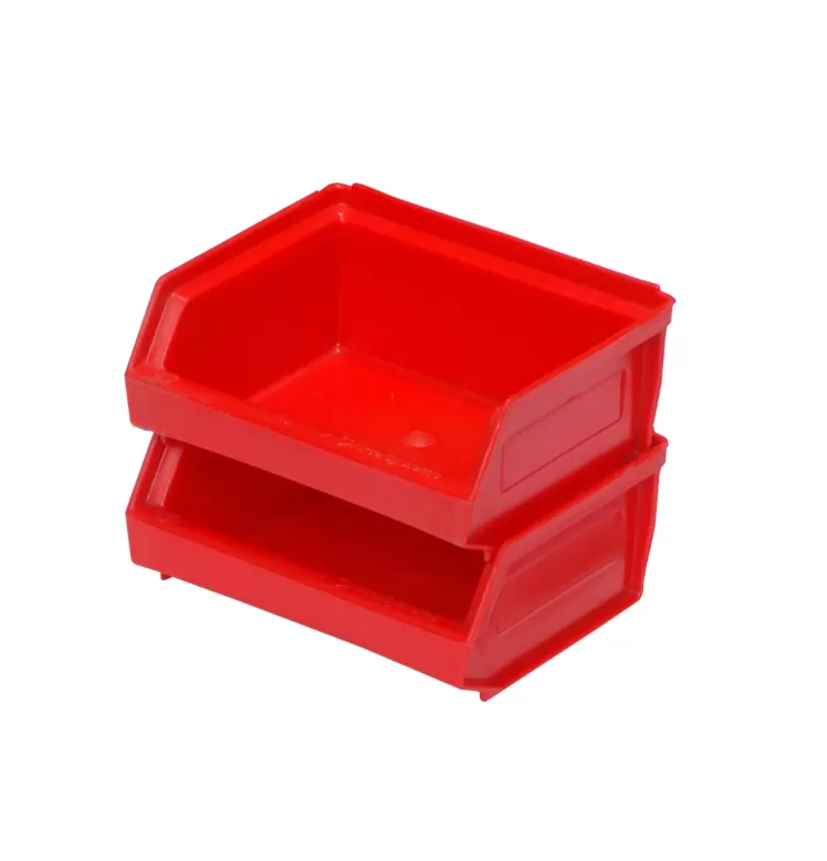 Ящик сплошной 96×105×45 мм, объем 0.45 л., арт.: 7924, красный, код: 00570