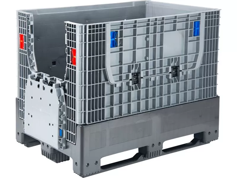 DPF-Box 1208S 1200x800x950 мм сплошной разборный на 3-х полозьях с 2-мя откид. дверцами