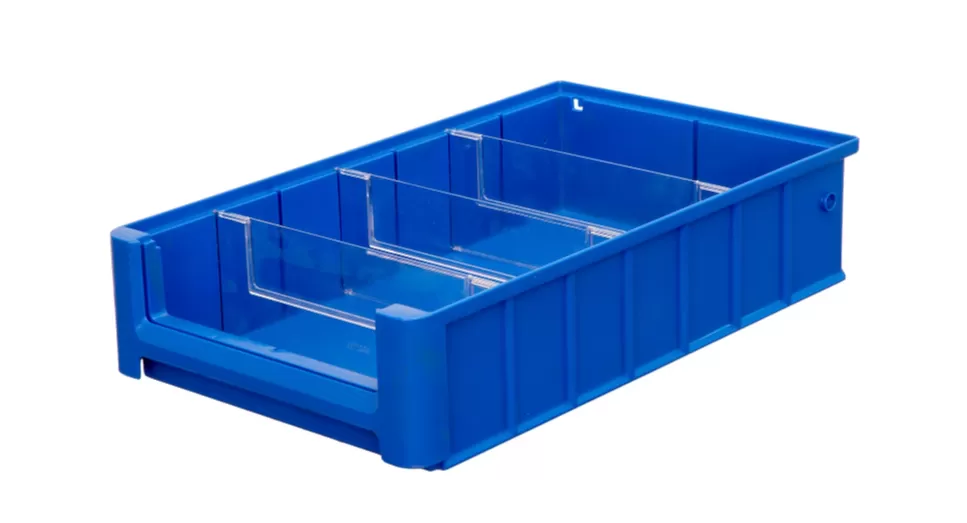 Ящик сплошной 400×234×90 мм, объем 8.42 л., арт.: SK 4209, синий, код: 12374