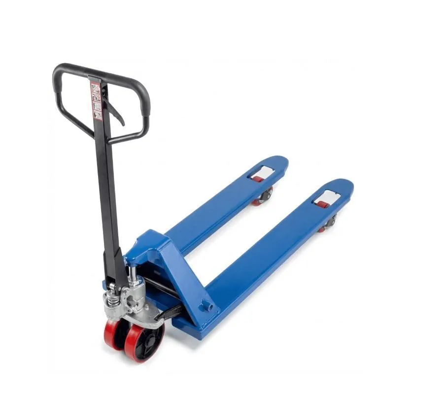 Гидравлическая тележка 2500 кг, вилы 1150 мм, ролики и колёса PU