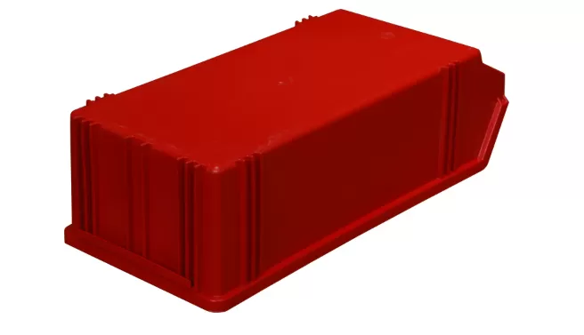 Ящик сплошной 500×230×150 мм, объем 17.25 л., арт.: 7964, красный, код: 00568