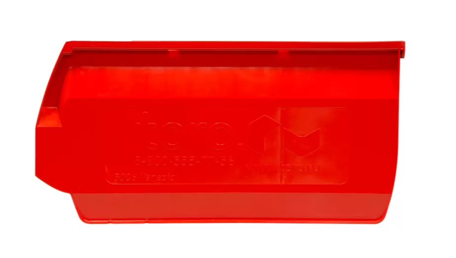 Ящик сплошной 500×310×250 мм, объем 38.75 л., арт.: 5006, красный, код: 10044