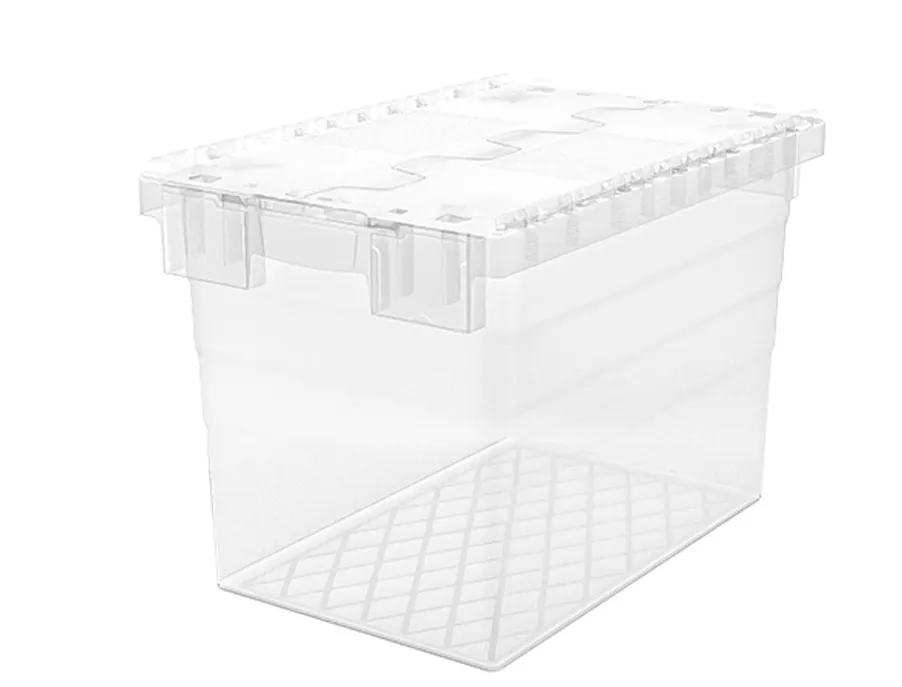 Ящик 600х400х415 сплошной, с крышкой, код: 40531