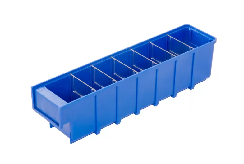 Ящик сплошной 400×92×100 мм, объем 3.68 л., арт.: 6006, синий, код: 13893