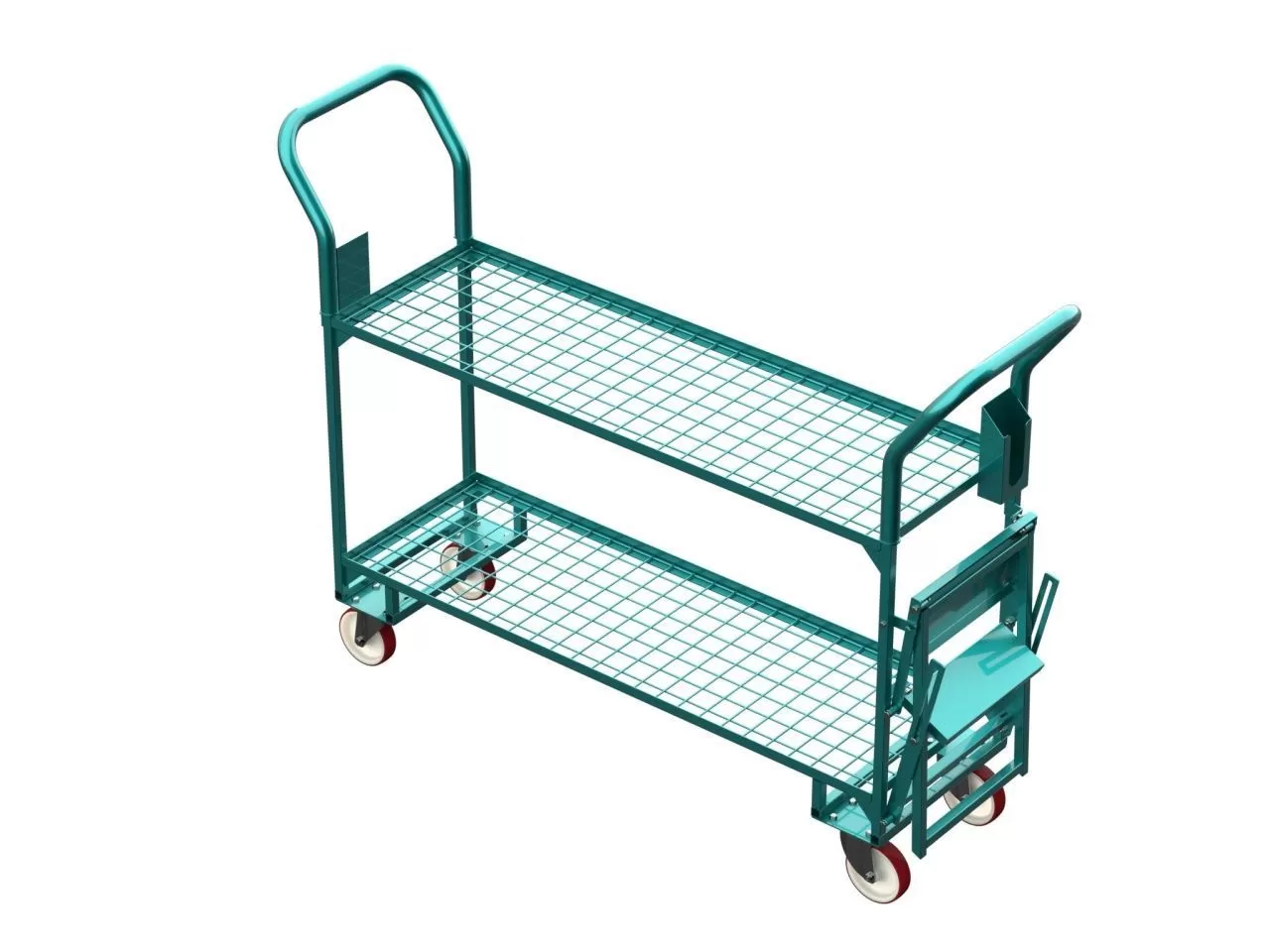 Тележка для подбора на 4 ящика