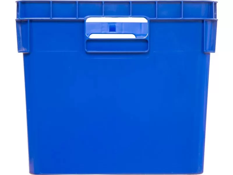 Ящик сплошной 600×400×340 мм, объем 60 л., арт.: 4-6434-1, синий, код: 25198