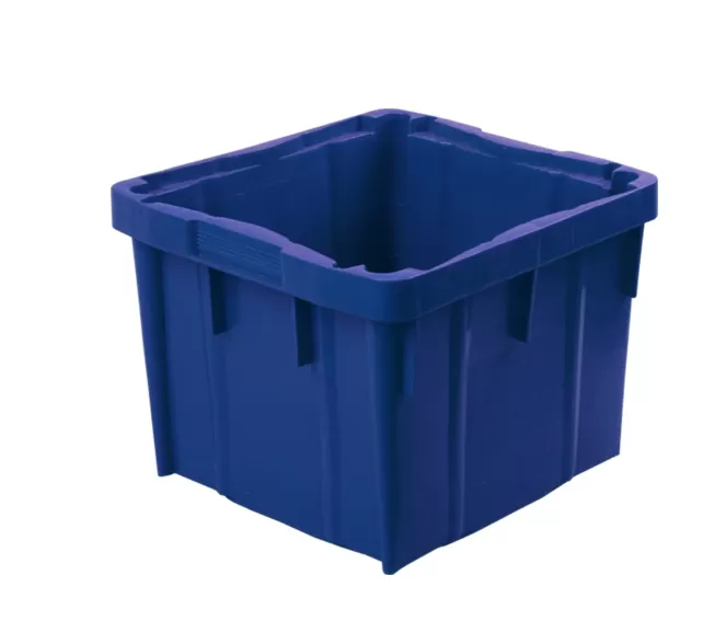 Ящик перфорированный 390×365×295, арт.: 305 м, объём 28, синий, код: 13664