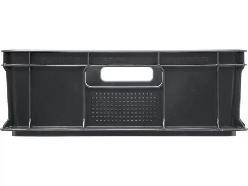 Ящик сплошной 600×400×140 мм, объем 27 л., арт.: 705.03.01, серый, код: 17616