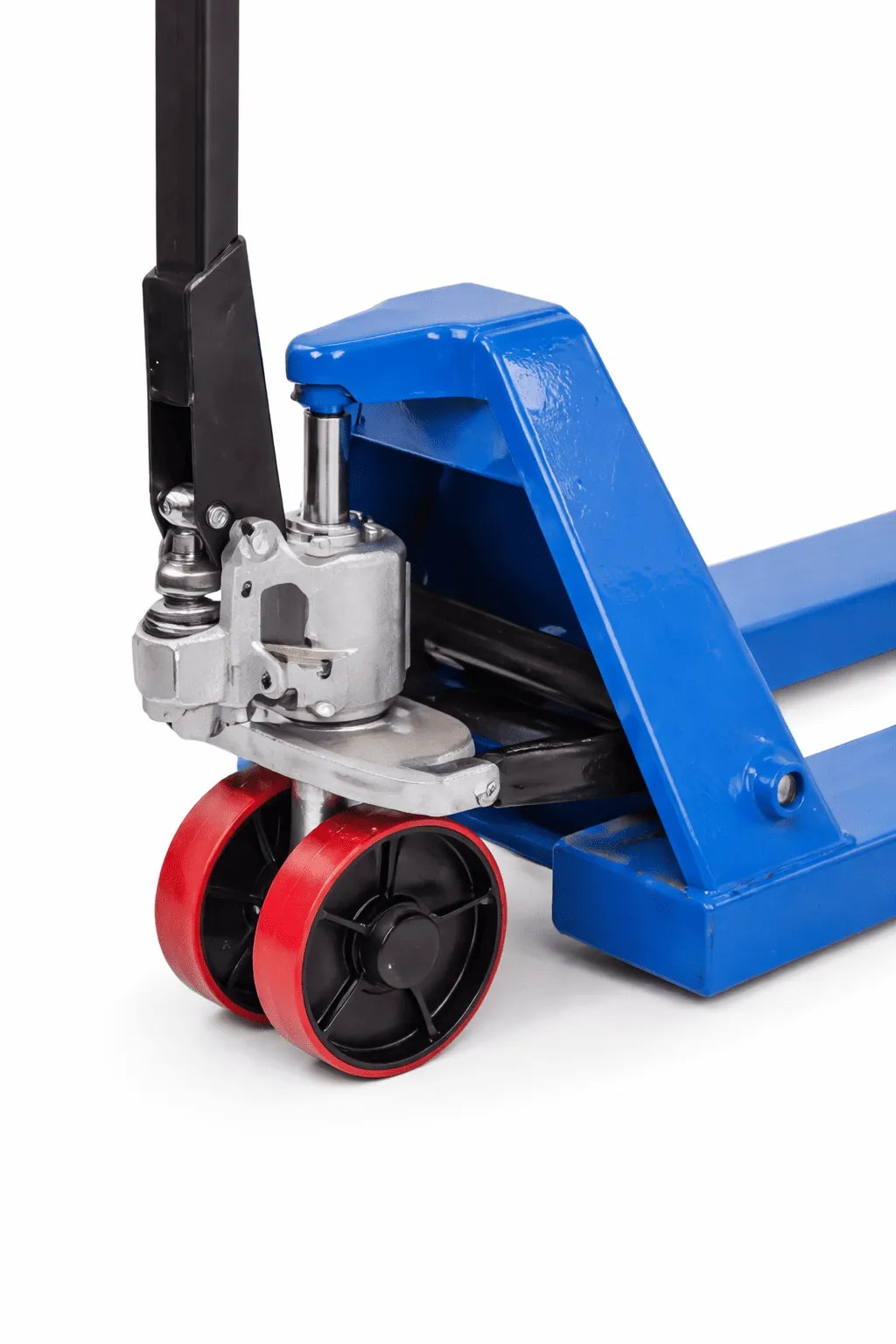 Гидравлическая тележка 2500 кг, вилы 2000 мм, ролики PU, колёса PU