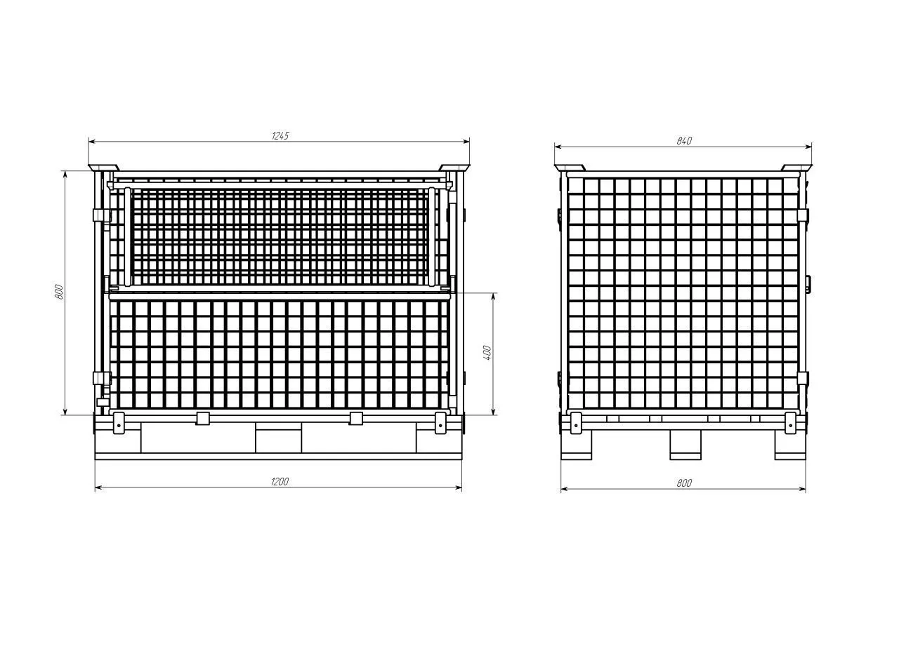 Насадка на паллет Н=800