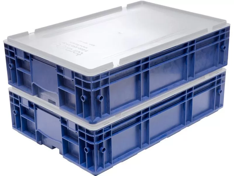 Крышка п/п 600х400 для ящиков цв. синий  (Крышка п/п 600х400 для ящиков цв. серый), арт. 501 KLT, код: 29432