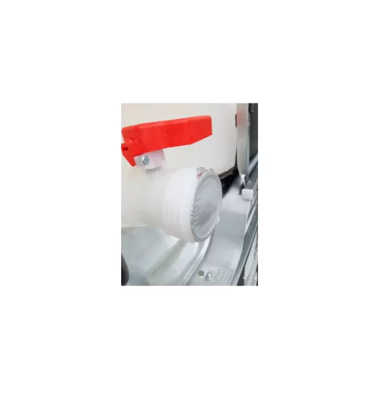 Емкость куб. 1000л с краном белая на деревянном поддоне UN с широким краном 80 мм, арт.: UC 1000 дп UN (ШК), цвет: неокрашенный, код: 19815