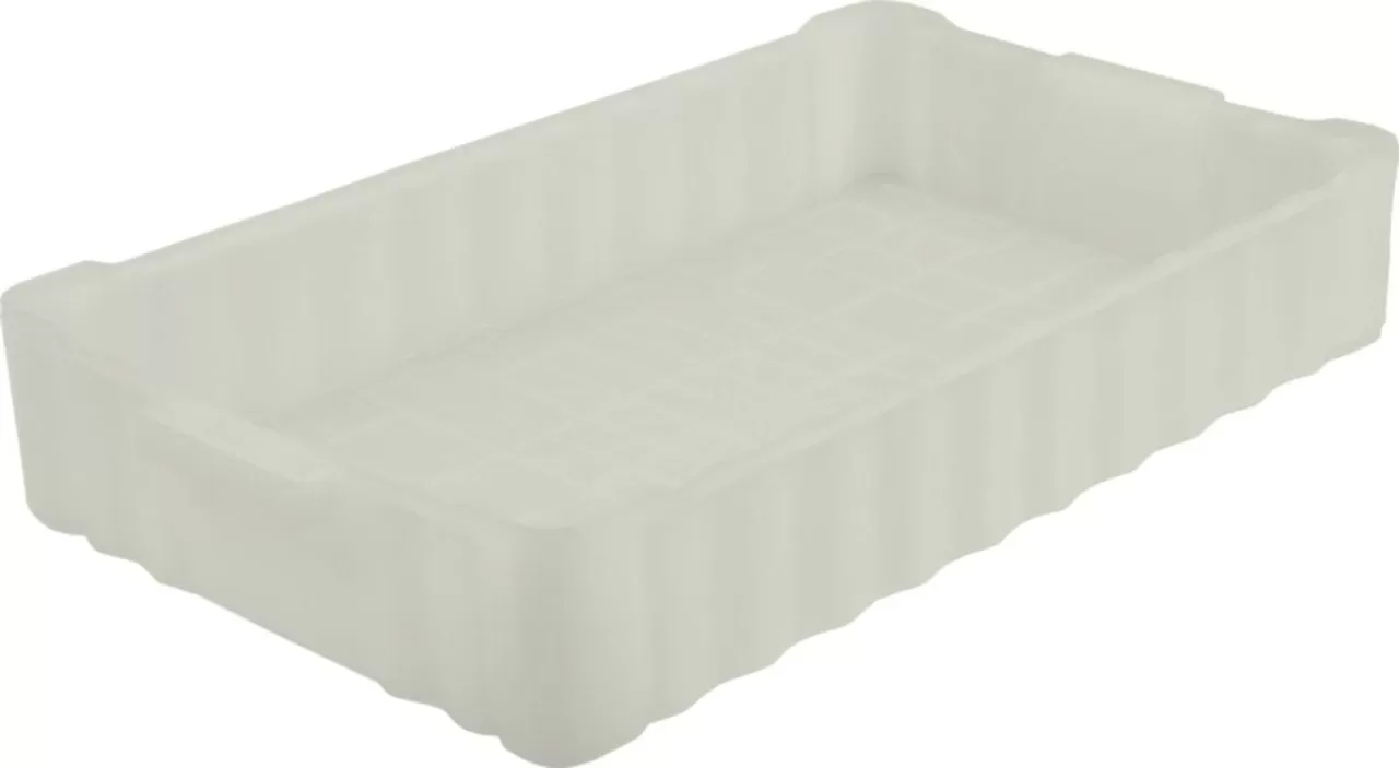 Ящик сплошной 788×470×138 мм, объем 40 л., арт.: 213, белый, код: 00399