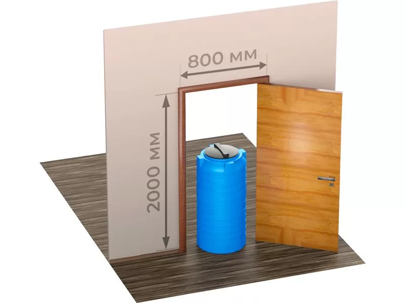 Емкость 200л. вертикальная, цилиндрическая