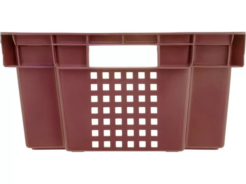 Ящик перфорированный 600×400×200, арт.: 102-У, объём 37, красный, код: 09228