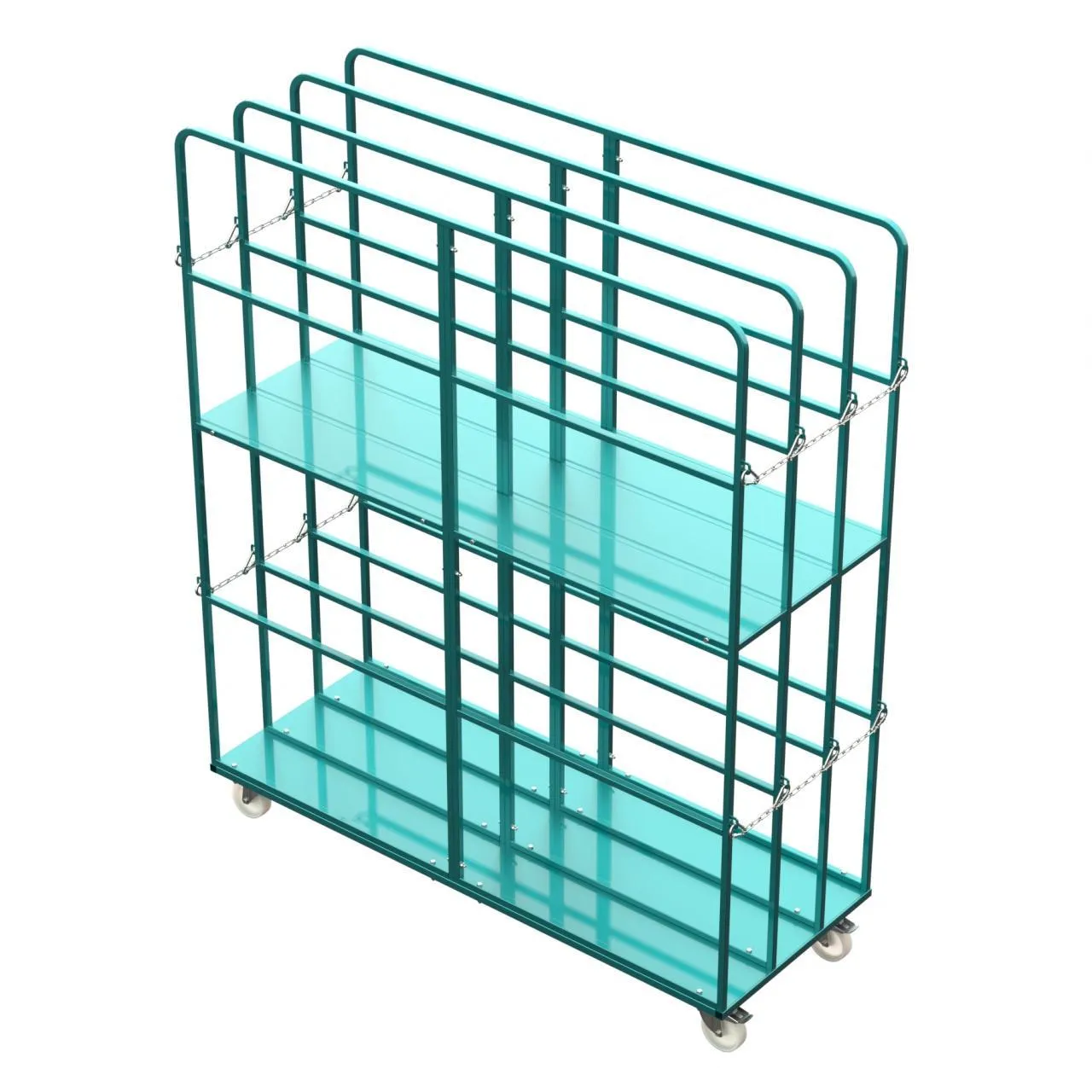 Тележка для негабаритного товара двухуровневая 