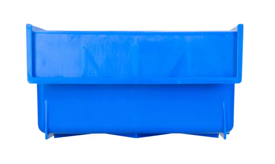 Ящик сплошной 400×185×100 мм, объем 7.4 л., арт.: 6003, синий, код: 10460