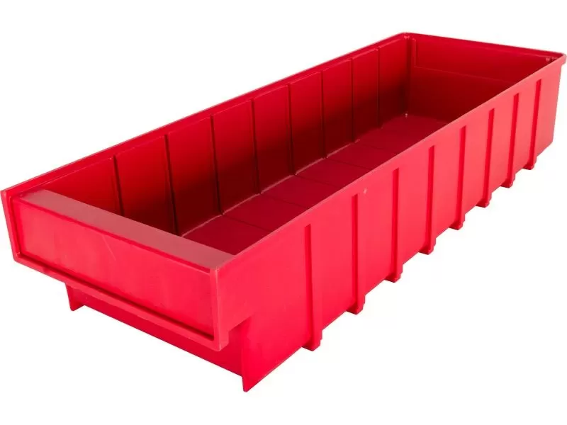 Ящик сплошной 500×185×100 мм, объем 9.25 л., арт.: 6004, красный, код: 10557