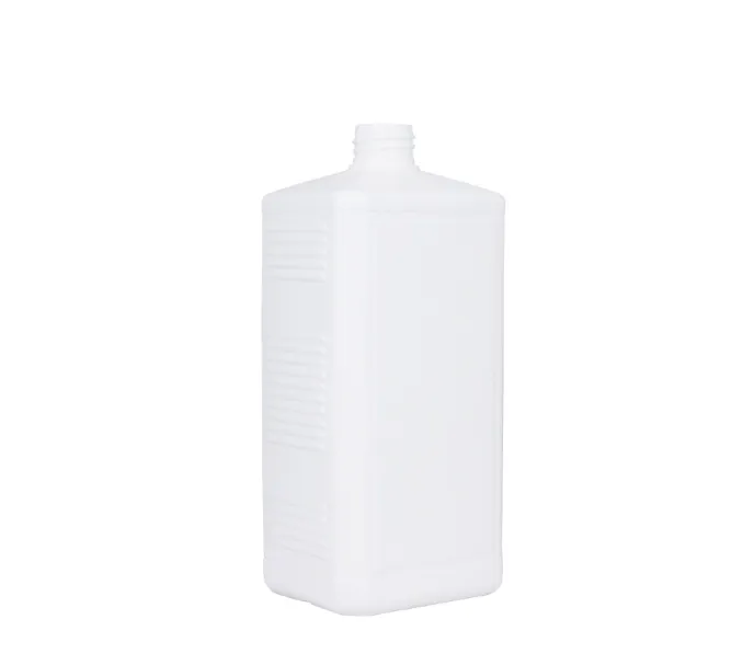 Бутыль п/э 1л. Г 28, прямоугольная, с матовой пробкой "Флип-топ" Н-25 мм, код: 39648