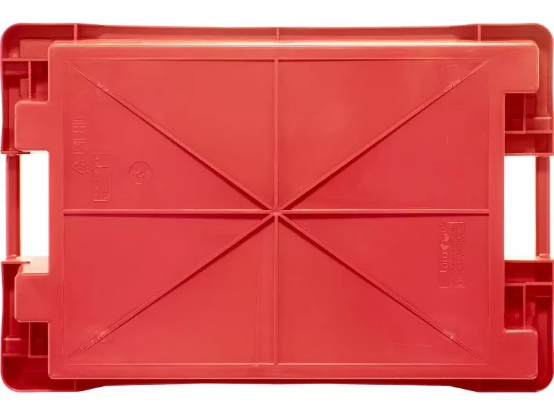 Ящик полимерный 600х400х150 сплошной без отверстий, код: 34914