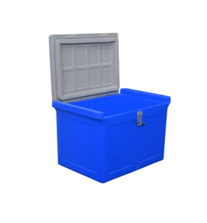 Контейнер 645х405х420 мм с крышкой, арт. RIC 50 синий, код: 01319