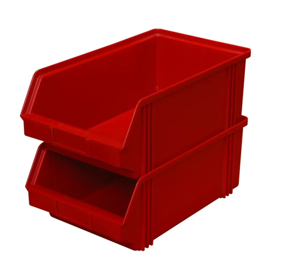 Ящик сплошной 400×230×150 мм, объем 13.8 л., арт.: 7963, красный, код: 00567