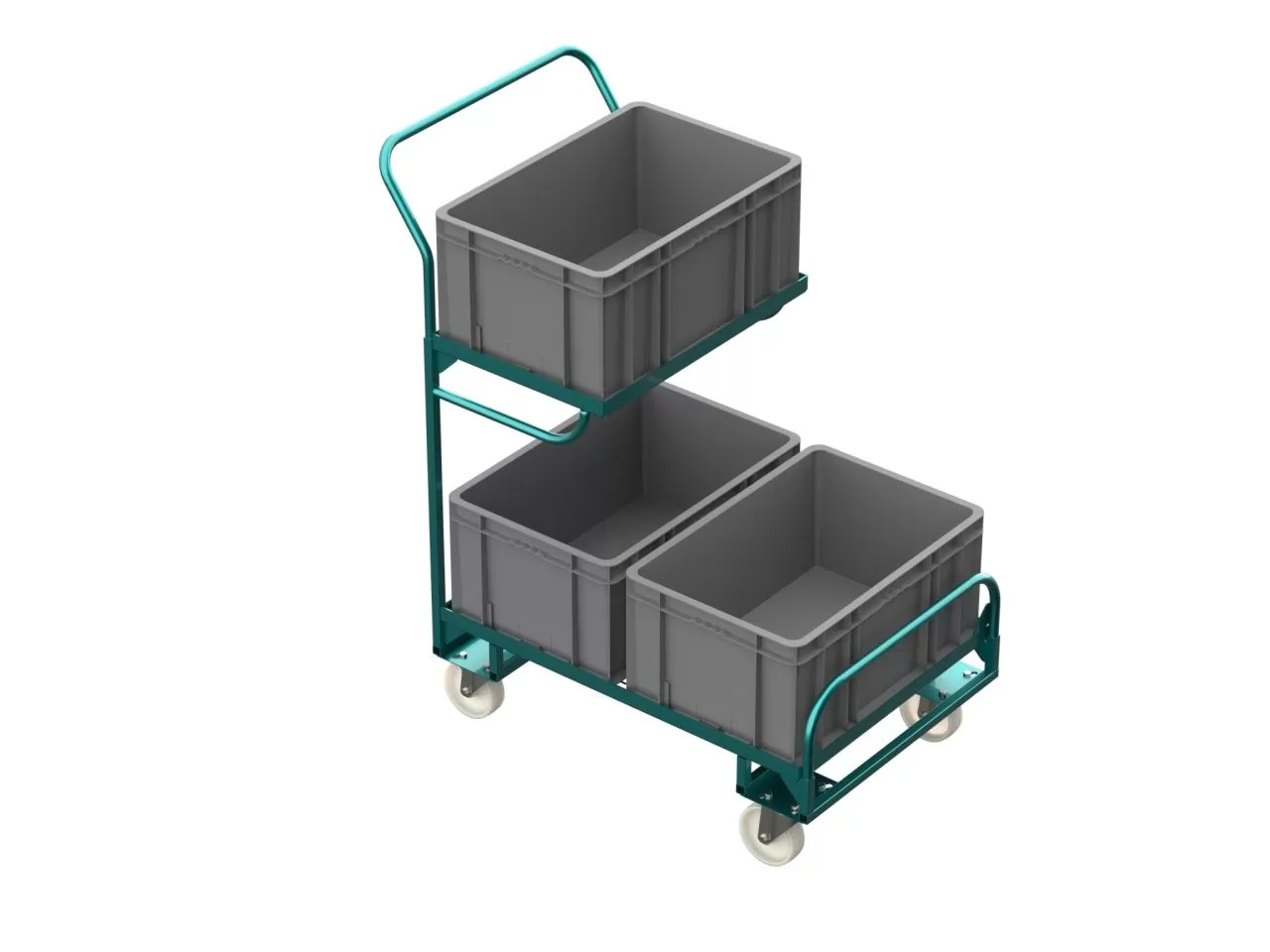 Тележки для подбора на 3 ящика