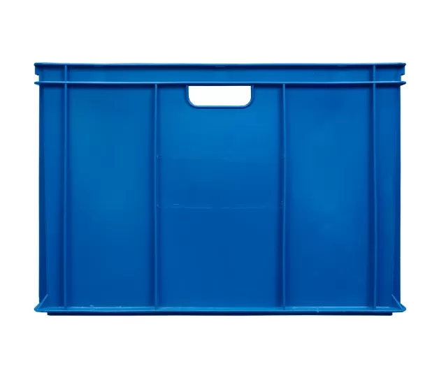 Ящик сплошной 600×400×410 мм, объем 84 л., арт.: 203-2, синий, код: 06069