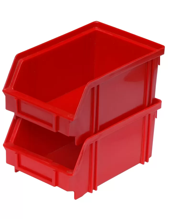 Ящик сплошной 170×105×75 мм, объем 1.34 л., арт.: 7968, красный, код: 00564