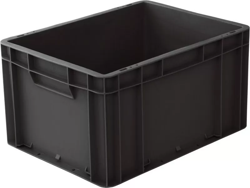 Ящик п/п 400х300х220 сплошной, гладкое дно, закрытые ручки