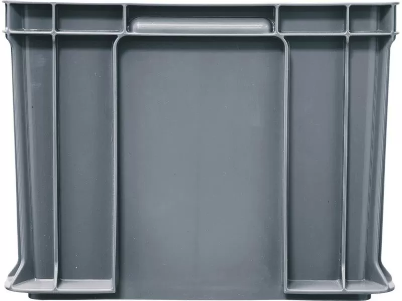 Ящик сплошной 400×300×230 мм, объем 21.6 л., арт.: 703.03.02, серый, код: 19543