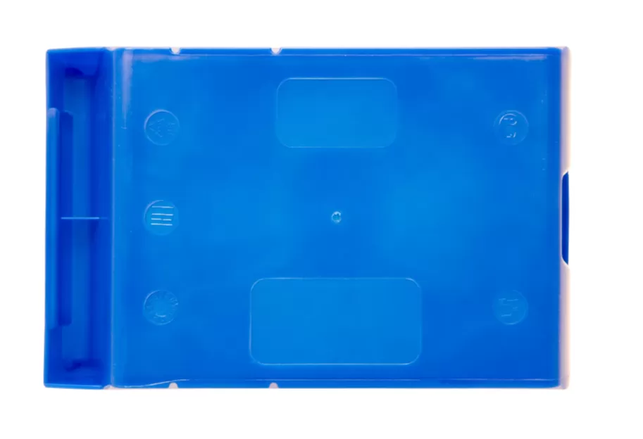 Ящик сплошной 170×105×75 мм, объем 1.34 л., арт.: 5001, синий, код: 10033