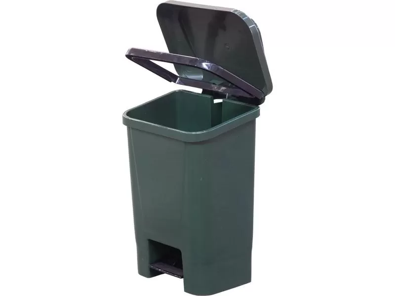 Мусорный контейнер полимерный 30л., с педалью, с пакетодержателем, код: 36517