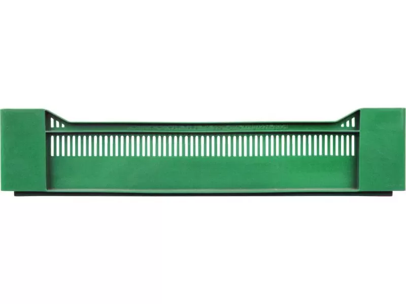 Ящик перфорированный 600×400×135, арт.: 120, объём 32.4, зелёный, код: 04240