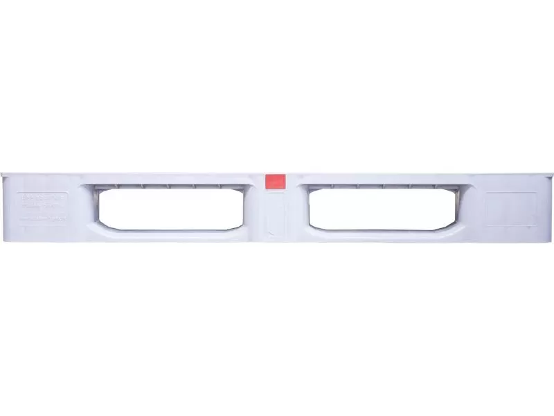 Паллет 1200х800х155 мм (сплошной специализированный на 3-х полозьях), арт. DP 1208-1S серый, код: 19301