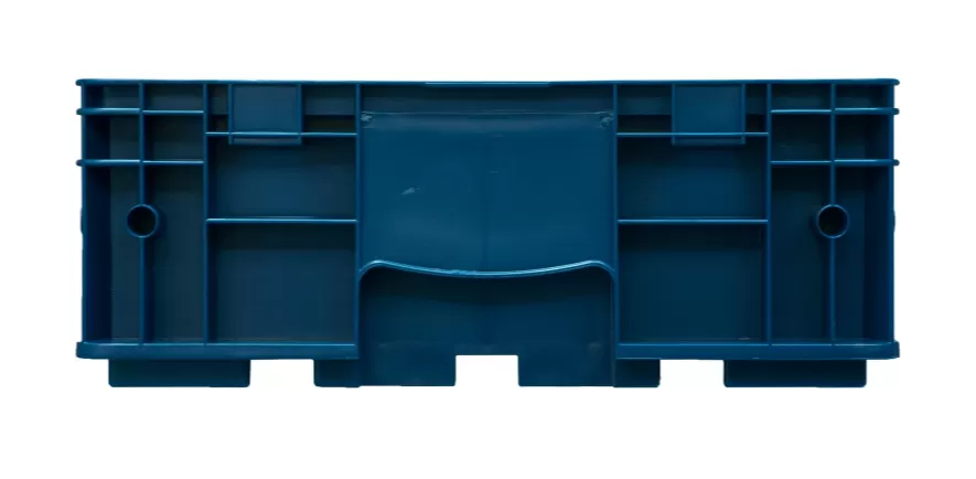 Ящик 6415 R-KLT 594х396х147,5, объем 21.1, синий, код:20838