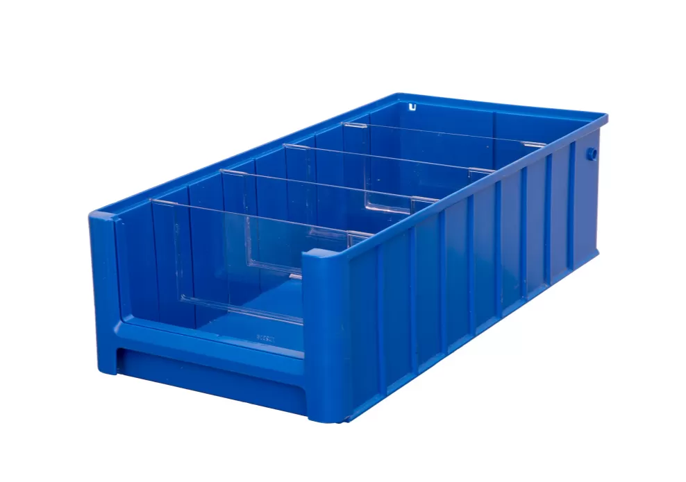 Ящик сплошной 500×234×140 мм, объем 16.38 л., арт.: SK 5214, синий, код: 12379