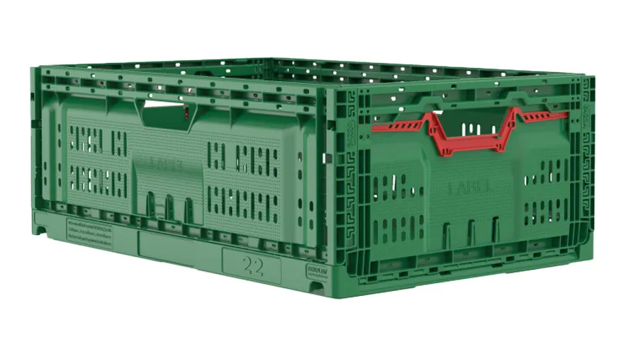 Ящик 600х400х220 складной, перфорированный, код: 38575