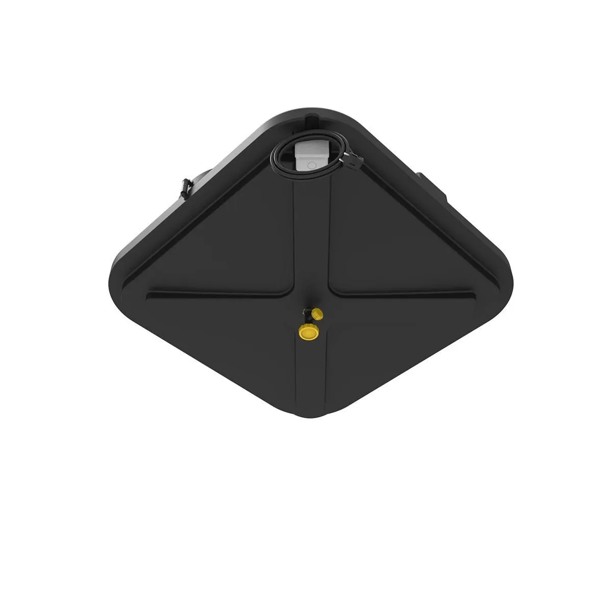 Пластиковый бак для душа 100 литров с подогревом, арт.: Б-100, цвет: чёрный, код: 19340