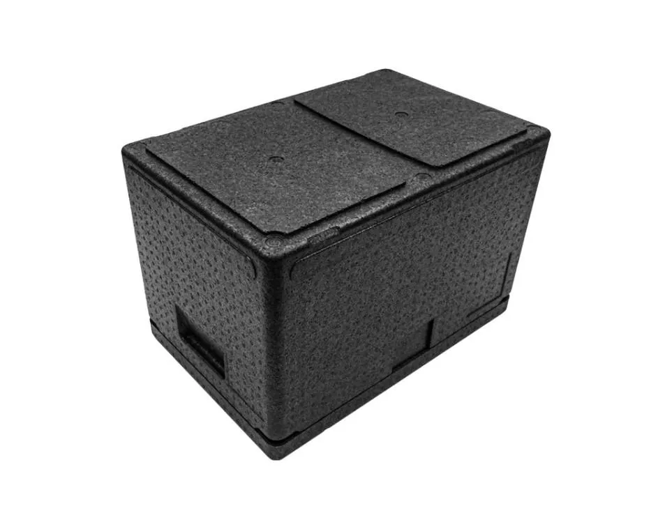 Контейнер 600х400х320 60л. изотермический, с датчиком температуры, с крышкой, плотность 55, код: 40422