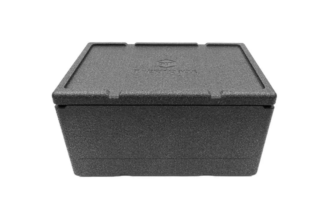 Термоконтейнер 600х400х320 46л. с крышкой, плотность 40, код: 33113