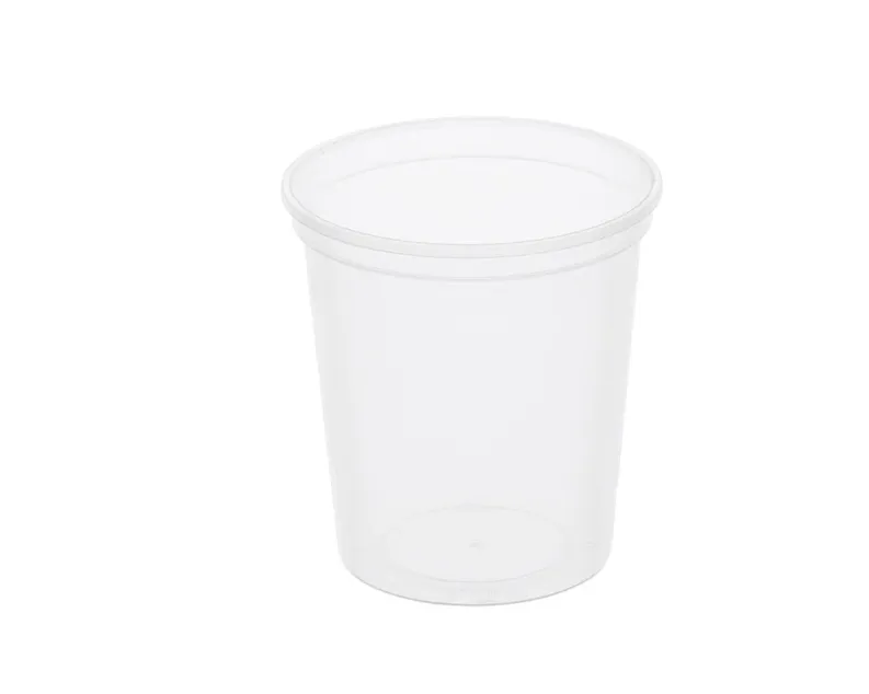 Контейнер п/п 450мл круглый d 96 мм c прозрачной крышкой, код: 39505