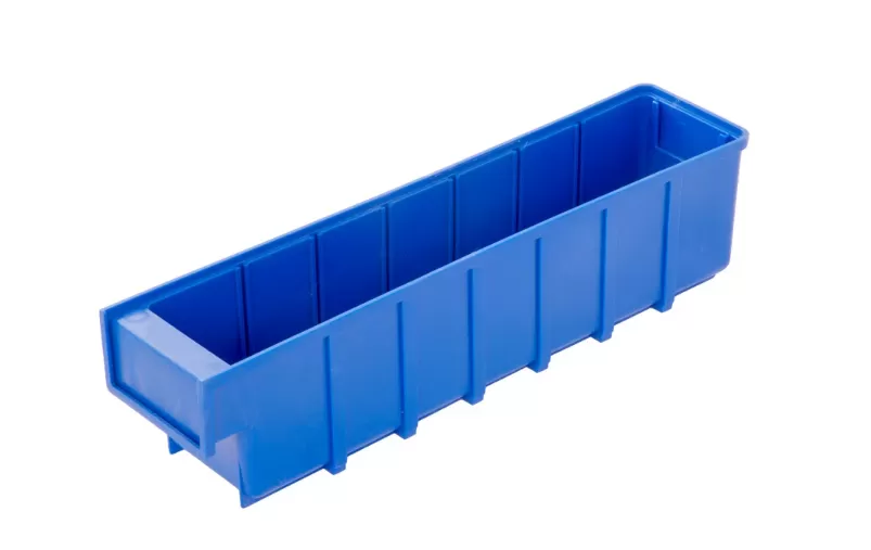 Ящик сплошной 400×92×100 мм, объем 3.68 л., арт.: 6006, синий, код: 13893