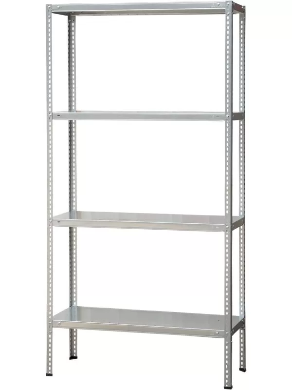 Стеллаж металлический полочный на болтовом соединении. 4 полки